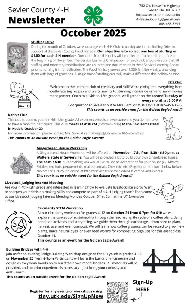 October 2025 Newsletter Front Page